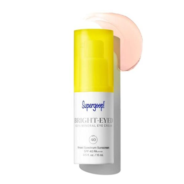 Supergoop 100 Mineral Bright Eyed Eye Cream SPF 40 0 5 oz 15 mL | Dermatricia